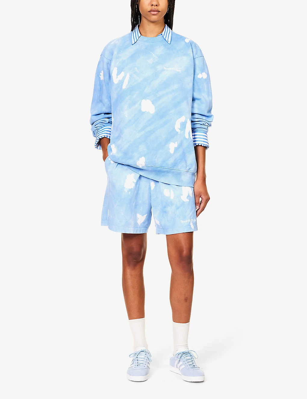 Serif Tie-dye Cotton-jersey Sweatshirt 4 Serif Tie-dye Cotton-jersey Sweatshirt - Image 2