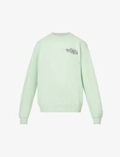 Bardot Club Logo-print Relaxed-fit Cotton-jersey Sweatshirt