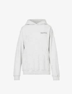 HWCNY Logo-print Relaxed-fit Cotton-blend Hoody