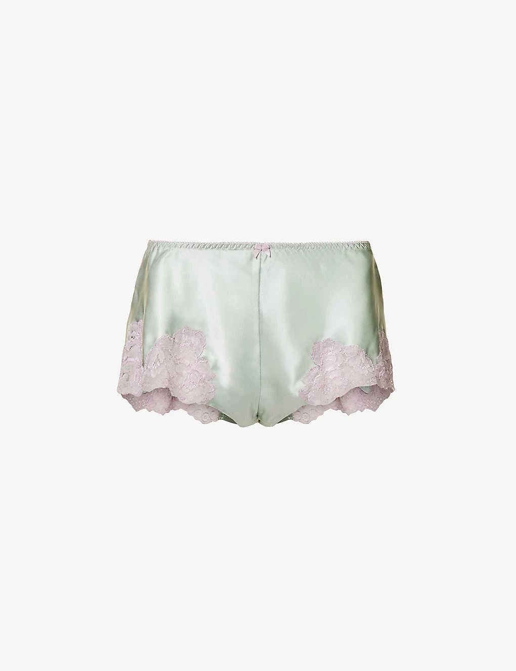 Morgan Retro Lace-trimmed Silk Pyjama Shorts 3 Morgan Retro Lace-trimmed Silk Pyjama Shorts