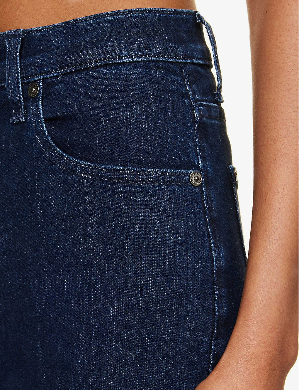 7 For All Mankind Easy Slim Belt-loop High-rise Straight-leg Stretch-denim Jeans 7 7 For All Mankind Easy Slim Belt-loop High-rise Straight-leg Stretch-denim Jeans - Image 5