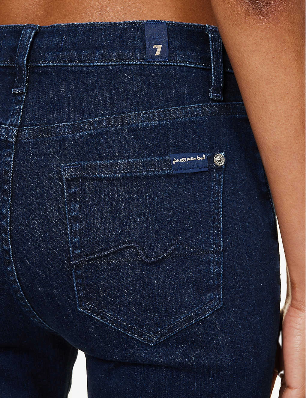 7 For All Mankind Easy Slim Belt-loop High-rise Straight-leg Stretch-denim Jeans 8 7 For All Mankind Easy Slim Belt-loop High-rise Straight-leg Stretch-denim Jeans - Image 6