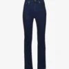 7 For All Mankind Easy Slim Belt-loop High-rise Straight-leg Stretch-denim Jeans