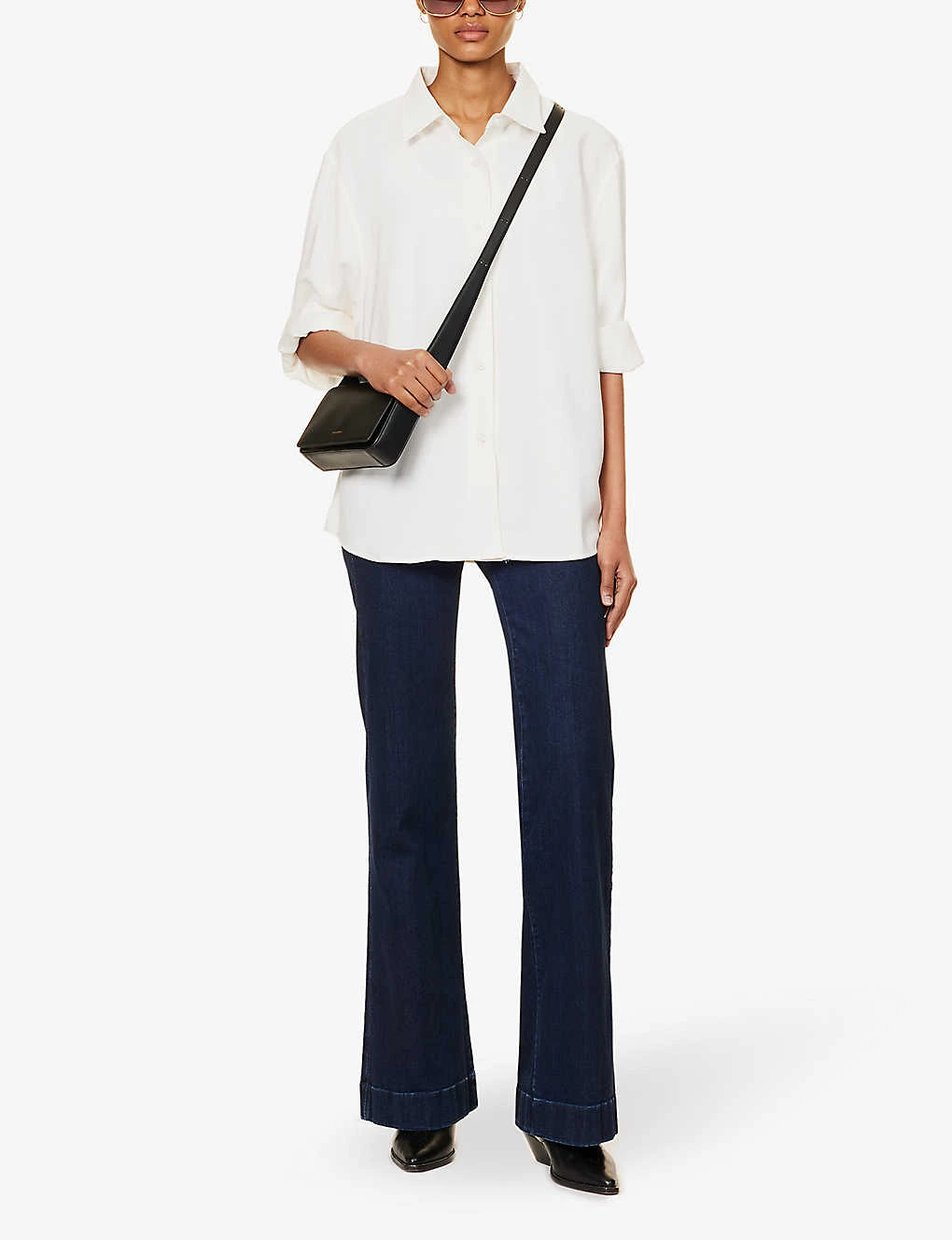 7 For All Mankind Modern Dojo High-rise Flared-leg Stretch-denim Jeans 4 7 For All Mankind Modern Dojo High-rise Flared-leg Stretch-denim Jeans - Image 2