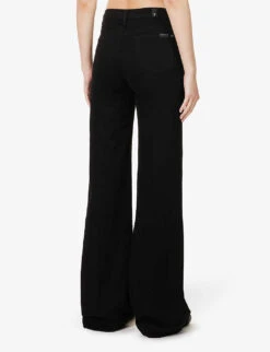 7 For All Mankind Modern Dojo Flared High-rise Stretch-denim Jeans -Ress Clothing Shop R04209089 SOHONIGHT ALT03