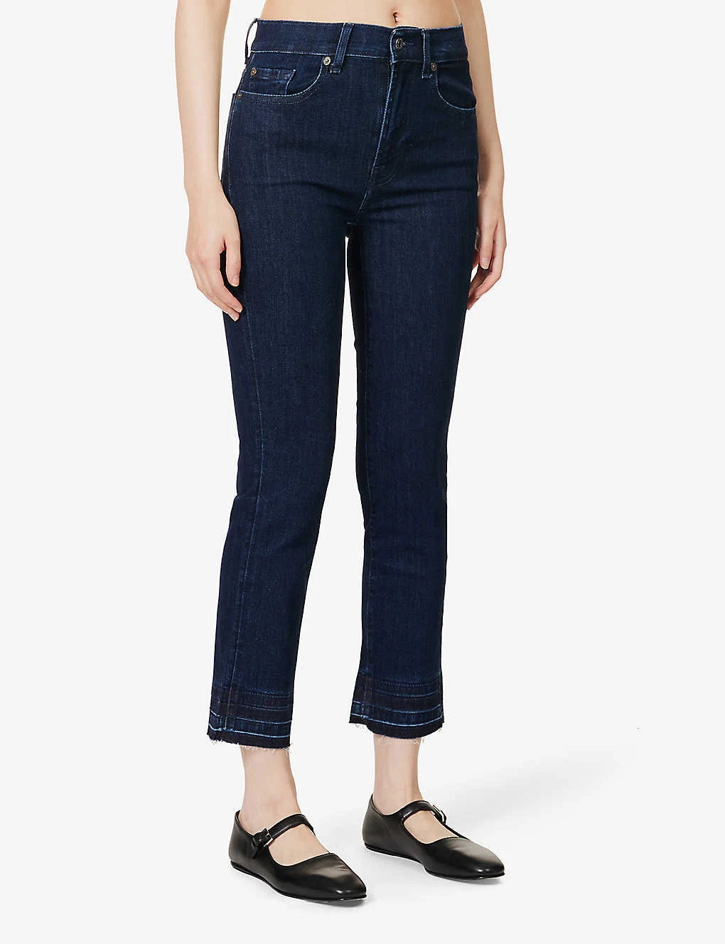 7 For All Mankind Straight-leg Mid-rise Stretch-denim Jeans 5 7 For All Mankind Straight-leg Mid-rise Stretch-denim Jeans - Image 3