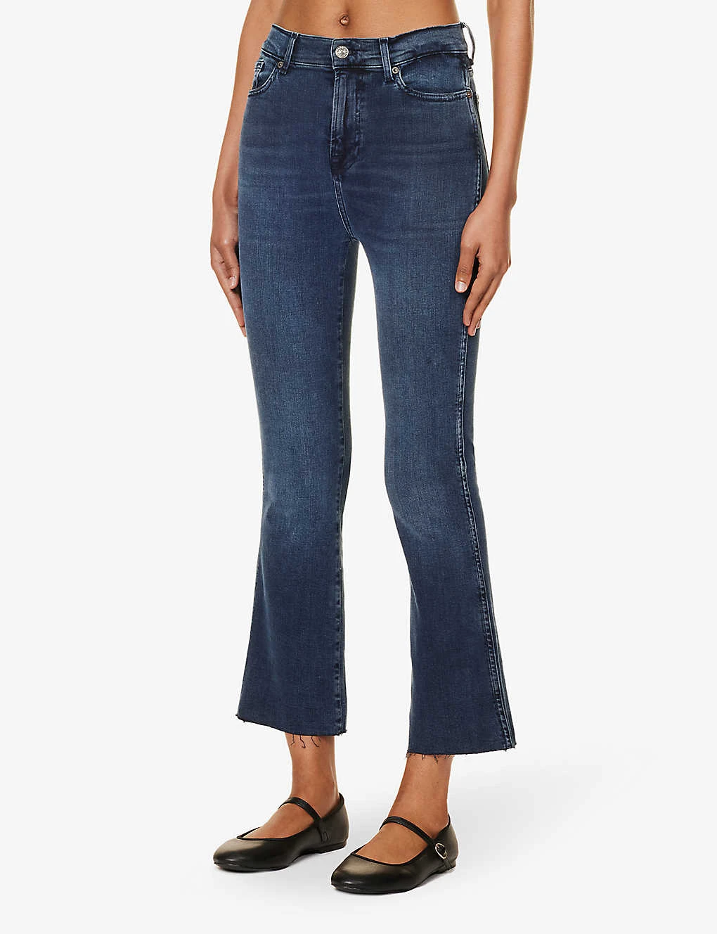 7 For All Mankind Slim Kick Belt-loop Mid-rise Straight-leg Stretch-denim Jeans 5 7 For All Mankind Slim Kick Belt-loop Mid-rise Straight-leg Stretch-denim Jeans - Image 3