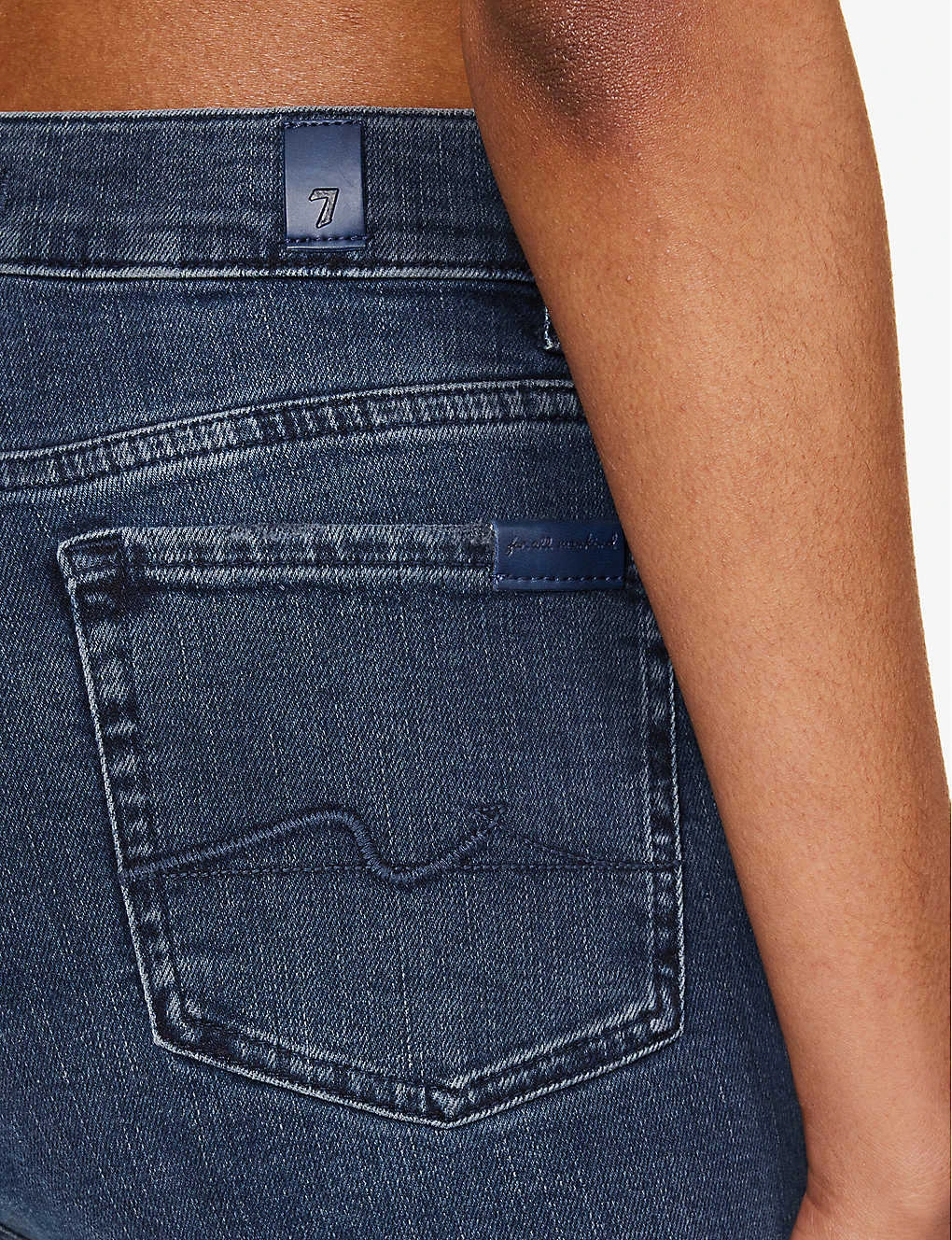 7 For All Mankind Slim Kick Belt-loop Mid-rise Straight-leg Stretch-denim Jeans 8 7 For All Mankind Slim Kick Belt-loop Mid-rise Straight-leg Stretch-denim Jeans - Image 6