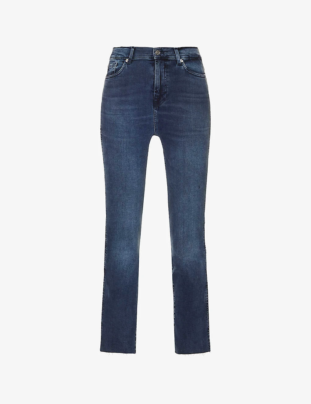7 For All Mankind Slim Kick Belt-loop Mid-rise Straight-leg Stretch-denim Jeans 3 7 For All Mankind Slim Kick Belt-loop Mid-rise Straight-leg Stretch-denim Jeans