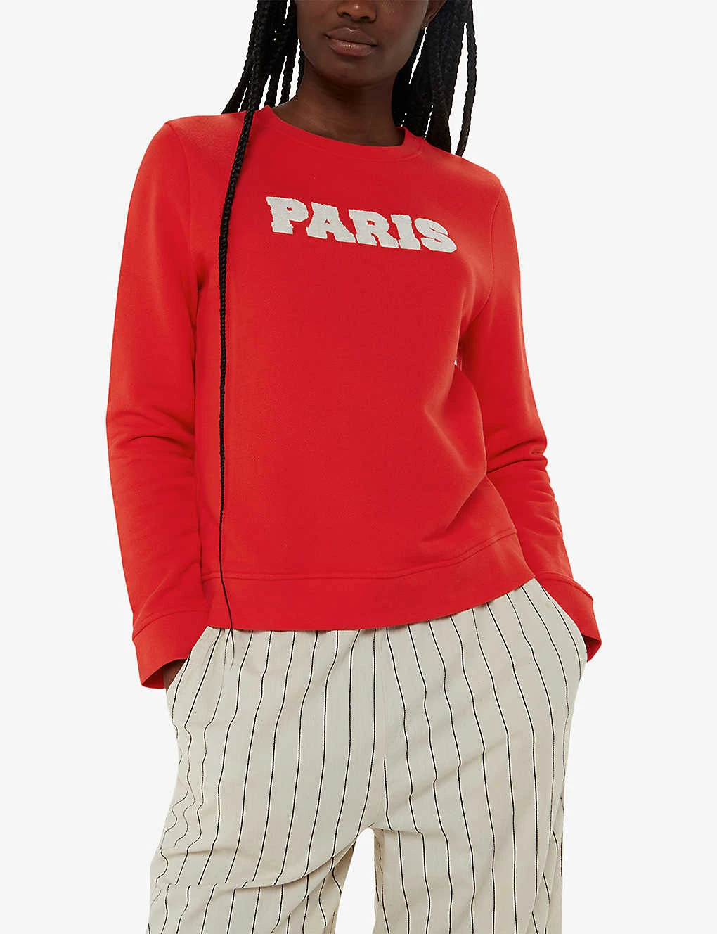 Whistles Paris-logo Relaxed-fit Cotton Sweatshirt 5 Whistles Paris-logo Relaxed-fit Cotton Sweatshirt - Image 3